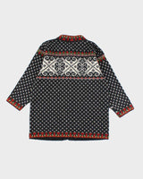 Vintage 80's Nordstrikk Clasp Close Wool Knit Cardigan - L