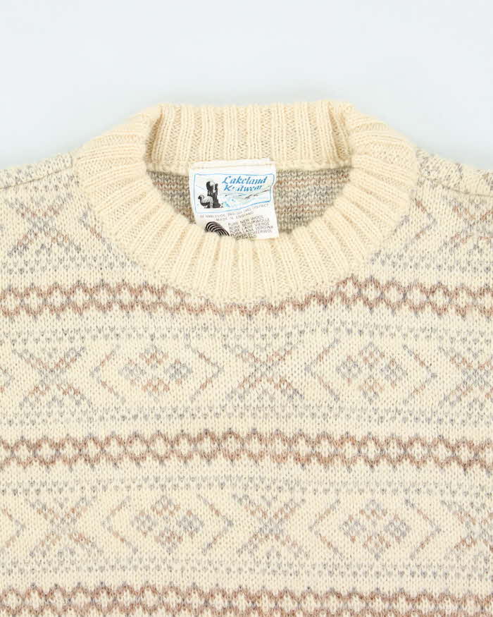 Vintage Lakeland Knitwear Wool Jumper - L