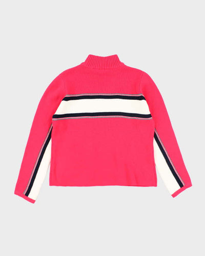 Y2k 00s Liza Claiborne Pink Knit Jumper - L
