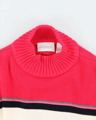 Y2k 00s Liza Claiborne Pink Knit Jumper - L