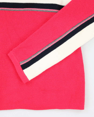 Y2k 00s Liza Claiborne Pink Knit Jumper - L