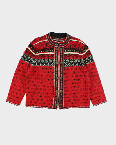 Vintage Skyr Nordic Wool Clasp Cardigan - XL