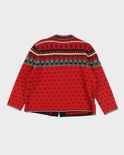 Vintage Skyr Nordic Wool Clasp Cardigan - XL
