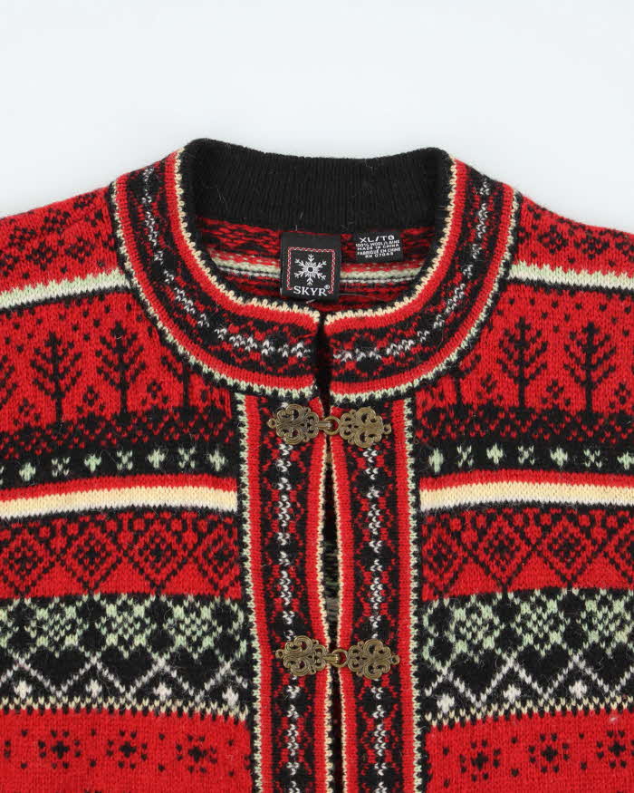 Vintage Skyr Nordic Wool Clasp Cardigan - XL