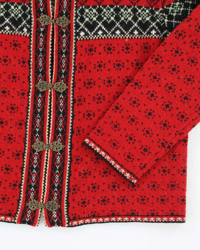 Vintage Skyr Nordic Wool Clasp Cardigan - XL