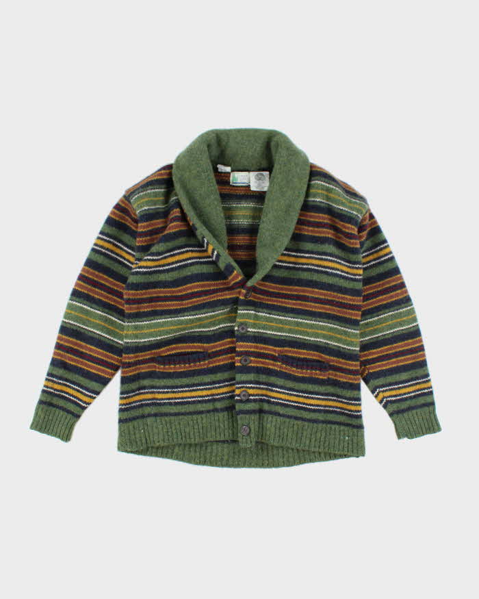 Vintage Great Lakes Wool Striped Cardigan - L
