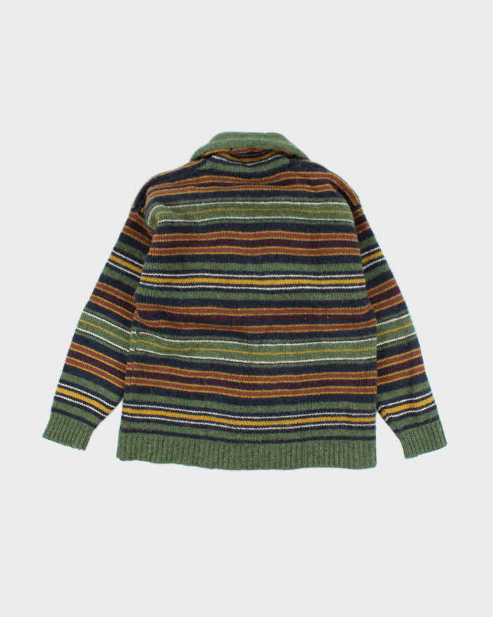 Vintage Great Lakes Wool Striped Cardigan - L