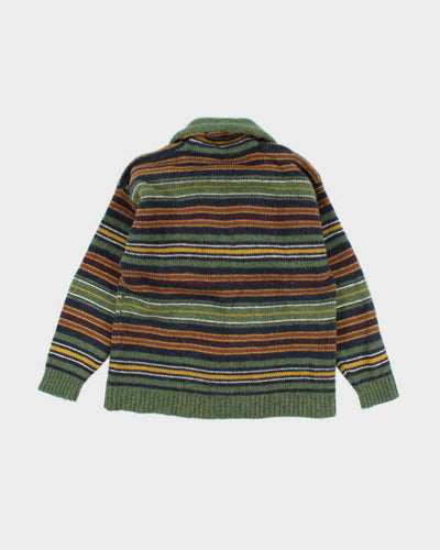 Vintage Great Lakes Wool Striped Cardigan - L