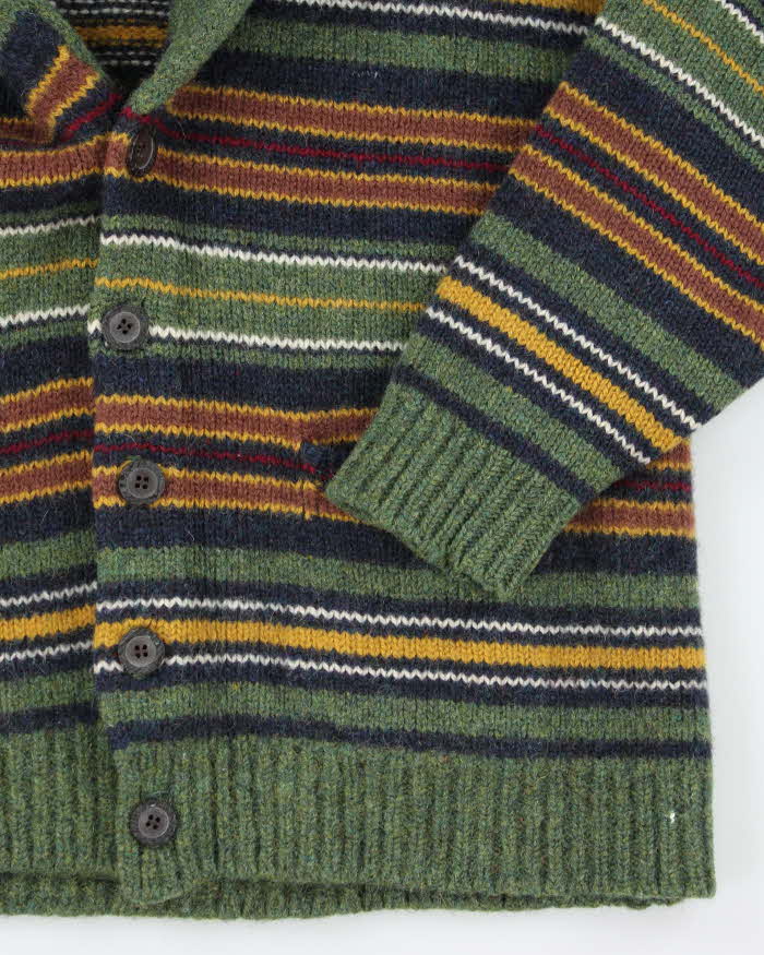 Vintage Great Lakes Wool Striped Cardigan - L
