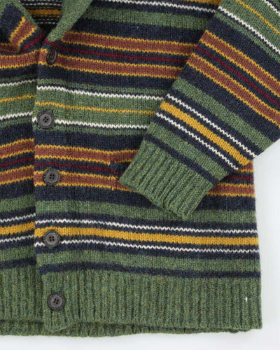 Vintage Great Lakes Wool Striped Cardigan - L