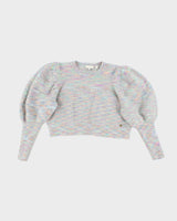 Ted Baker Multi Colour Knit Puffy Sleeve Jumper - M