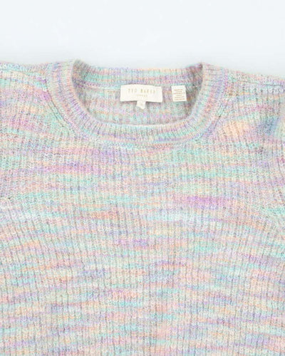Ted Baker Multi Colour Knit Puffy Sleeve Jumper - M