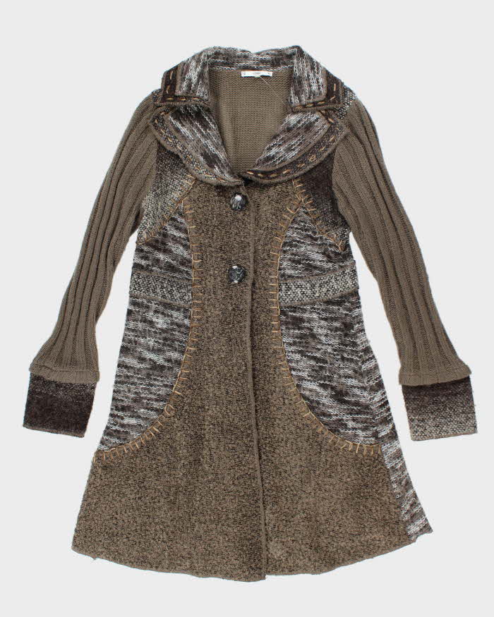 Vintage Y2k 00s Sioni Wool & Mohair Blend Cardigan - M
