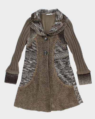 Vintage Y2k 00s Sioni Wool & Mohair Blend Cardigan - M