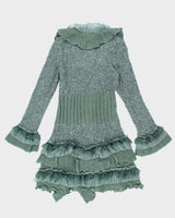 Vintage Y2k 00s Granoriente Ruffle Cardigan - M