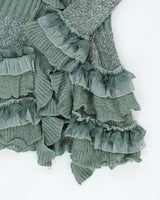 Vintage Y2k 00s Granoriente Ruffle Cardigan - M