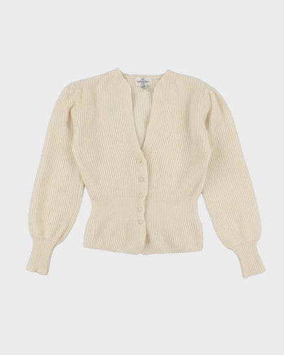 Vintage 80s Valentino Wool & Angora Blend Cardigan - M