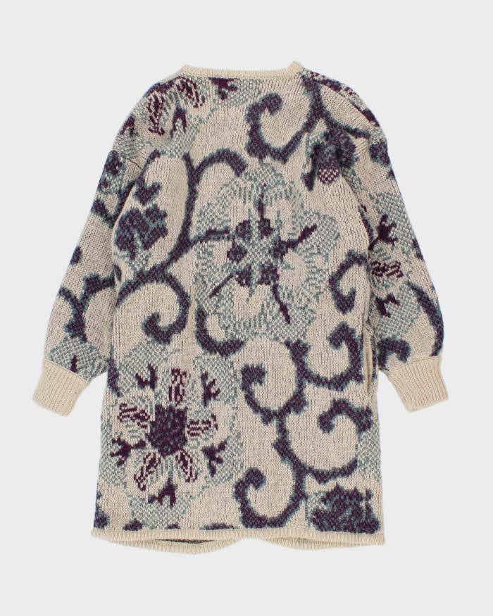 Vintage 80s Falcon Wool & Mohair Blend Cardigan - M