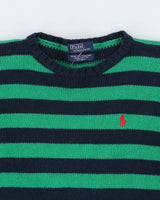 Vintage Polo By Ralph Lauren Striped Knit Jumper - S