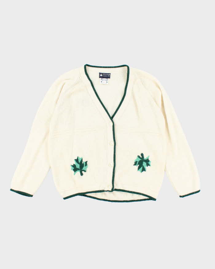 Vintage 80's Pulsar Alpaca Boxy Cardigan - XL