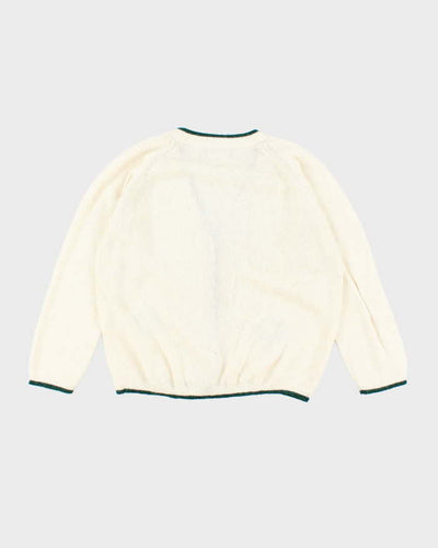 Vintage 80's Pulsar Alpaca Boxy Cardigan - XL