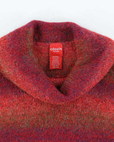 Vintage Women's Y2K Olsen Mohair Blend Chunky Knit Jumper - M