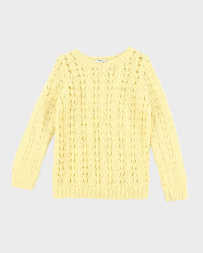Vintage Women's Gestuz Mohair Blend Chunky Knit Jumper - XS
