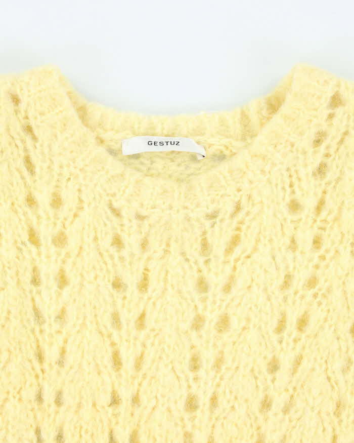Vintage Women's Gestuz Mohair Blend Chunky Knit Jumper - XS