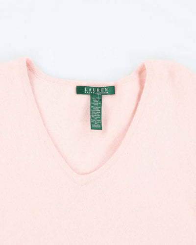 Vintage 2000's Ralph Lauren Wool Blend V-Neck Knit Jumper - XL