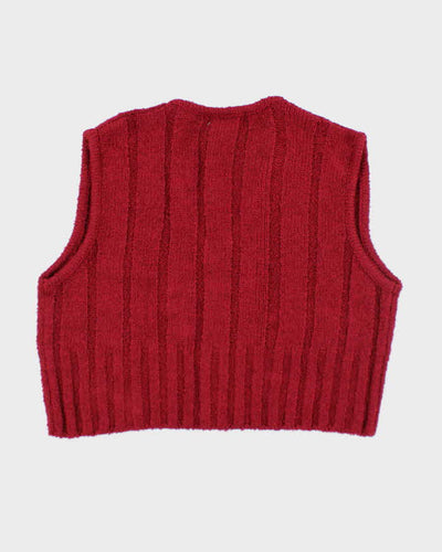 Vintage 80's Women's Jaeger Wool Blend Tank Knit Cardigan - M
