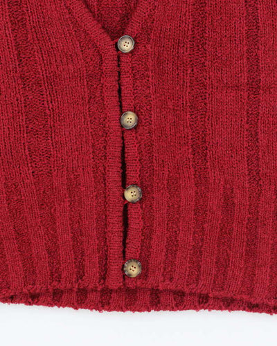 Vintage 80's Women's Jaeger Wool Blend Tank Knit Cardigan - M