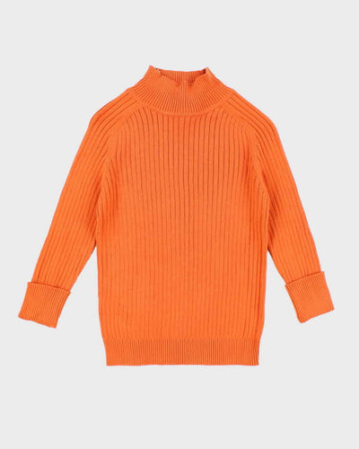 Vintage Women's Ralph Lauren Roll Neck Chunky Knit Jumper - S
