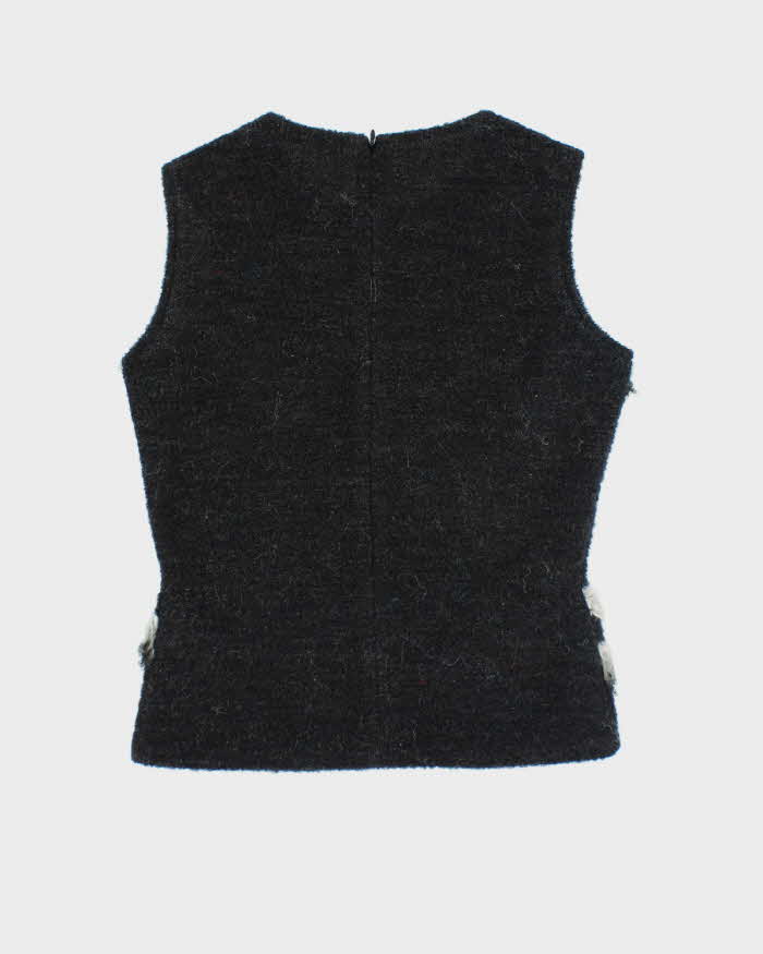 Vintage 90's Tattoo Sleeveless Knit Sweater - S