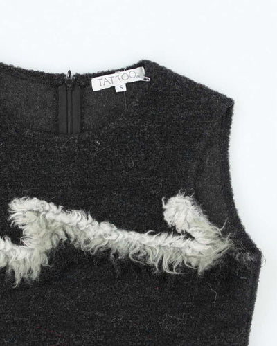 Vintage 90's Tattoo Sleeveless Knit Sweater - S