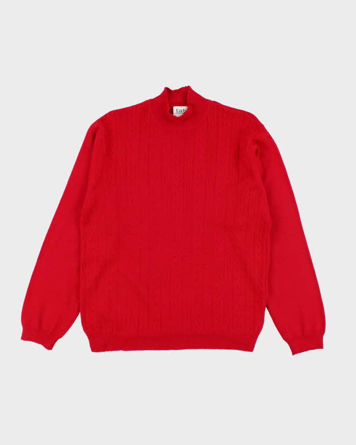 Vintage Women's Tabi Wool High Neck Knit Jumper - L