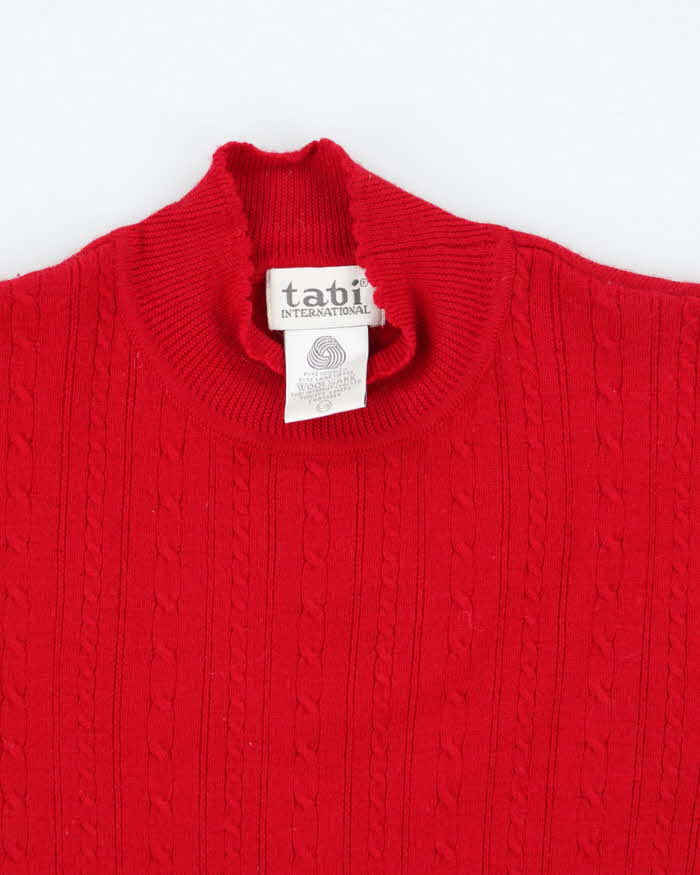 Vintage Women's Tabi Wool High Neck Knit Jumper - L