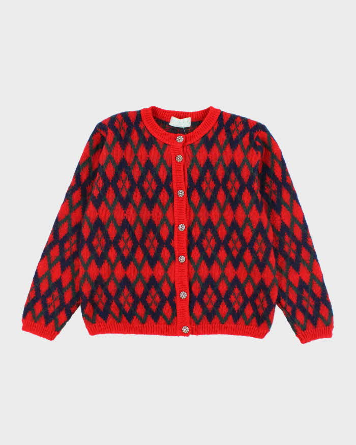 Vintage Edinburgh Heritage Moahir Blend Cardigan - M