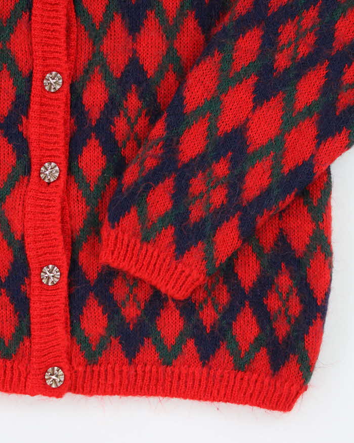 Vintage Edinburgh Heritage Moahir Blend Cardigan - M