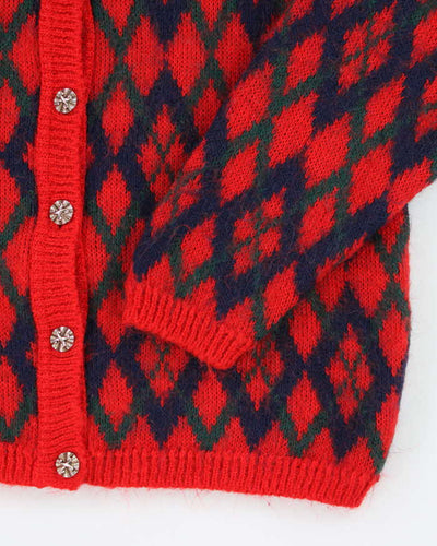 Vintage Edinburgh Heritage Moahir Blend Cardigan - M