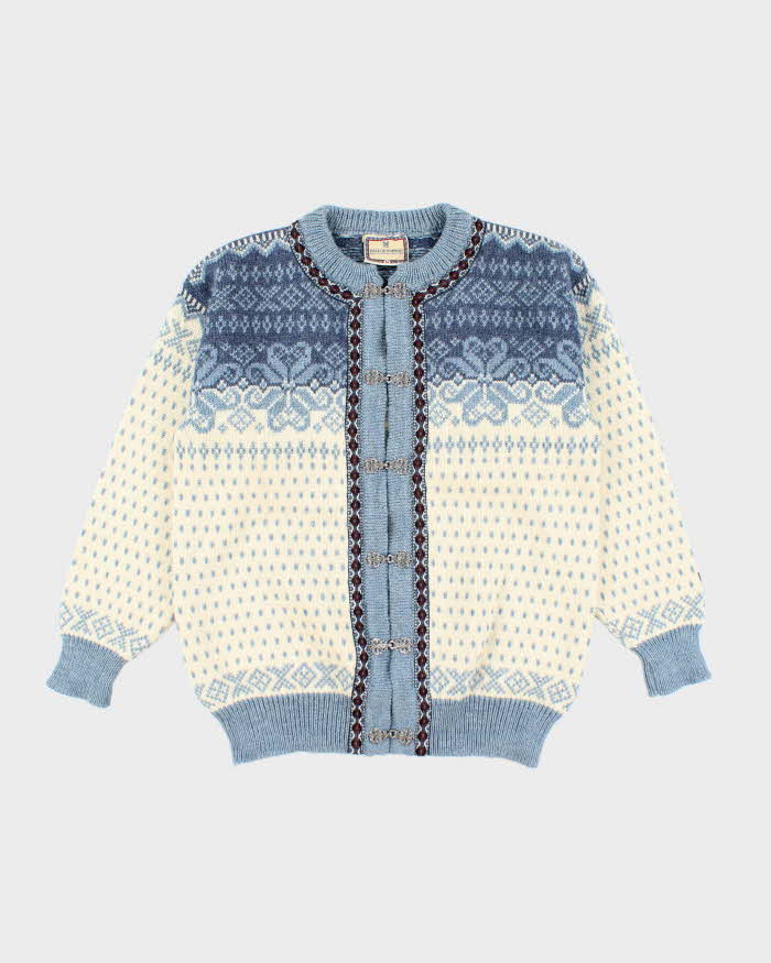 Vintage Dale Of Norway Nordic Wool Knit Cardigan - M