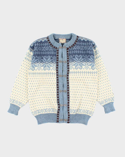 Vintage Dale Of Norway Nordic Wool Knit Cardigan - M