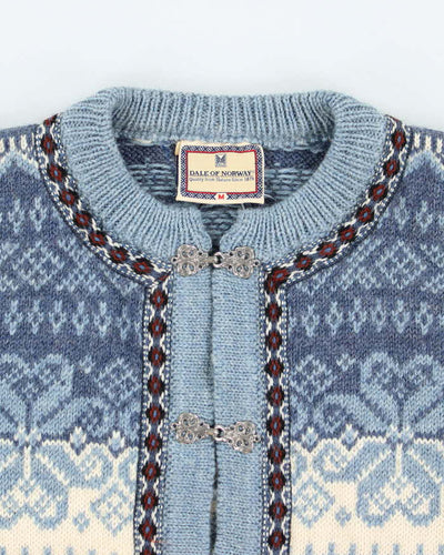 Vintage Dale Of Norway Nordic Wool Knit Cardigan - M