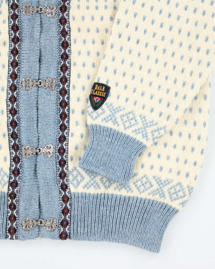 Vintage Dale Of Norway Nordic Wool Knit Cardigan - M