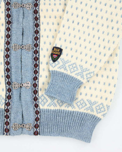 Vintage Dale Of Norway Nordic Wool Knit Cardigan - M