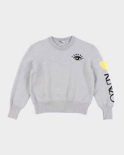Kenzo Grey Wool Blend Jumper - M