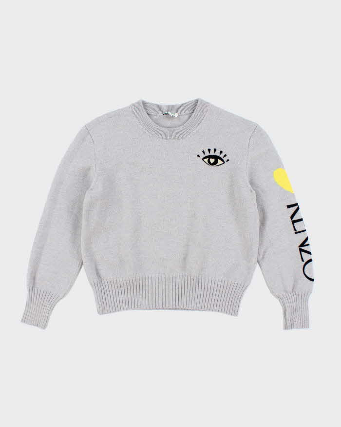 Kenzo Grey Wool Blend Jumper - M