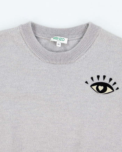 Kenzo Grey Wool Blend Jumper - M