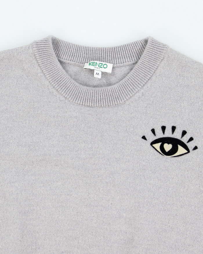 Kenzo Grey Wool Blend Jumper - M