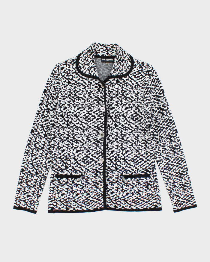 Karl Lagerfeld Button-Up Knit Jumper - S