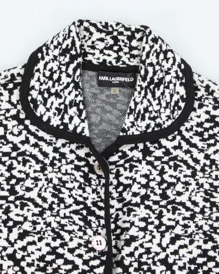 Karl Lagerfeld Button-Up Knit Jumper - S